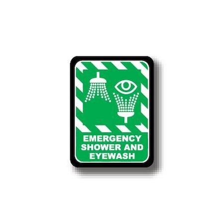 Ergomat 30in x 21in RECTANGLE SIGNS - EMERGENCY SHOWER AND EYEWASH DSV-SIGN 630 #2299 -UEN